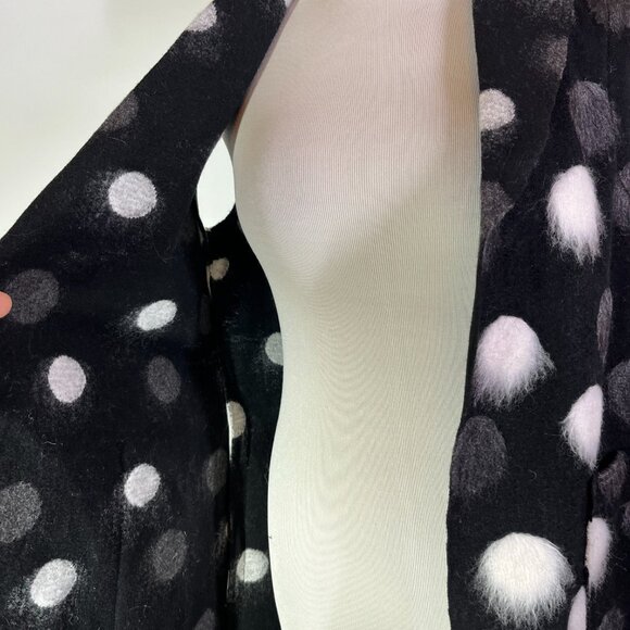 Athena Marie Size S Open-Front Sleeveless Coat Textured Felted - Picture 4 of 10